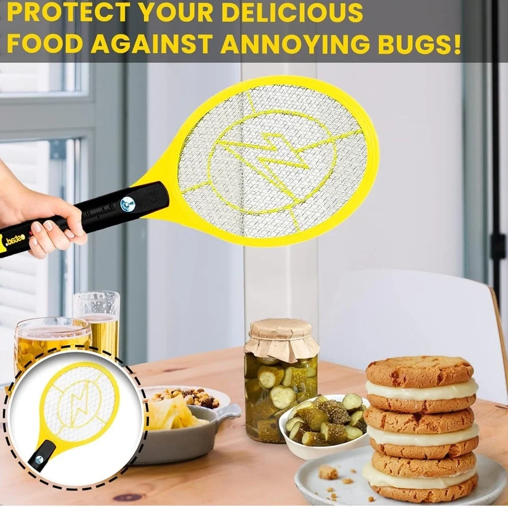 Ostad Electric Fly Swatter Racket‎ - Yellow - Picture 4 of 9